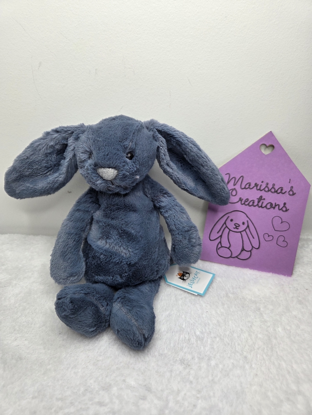 BNWT Customized Jellycat Small Bashful Bunny "Pigeon"